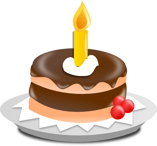 1st Birthday Cake Clipart - Birthday Icons Png Transparent Png (600x555), Png Download