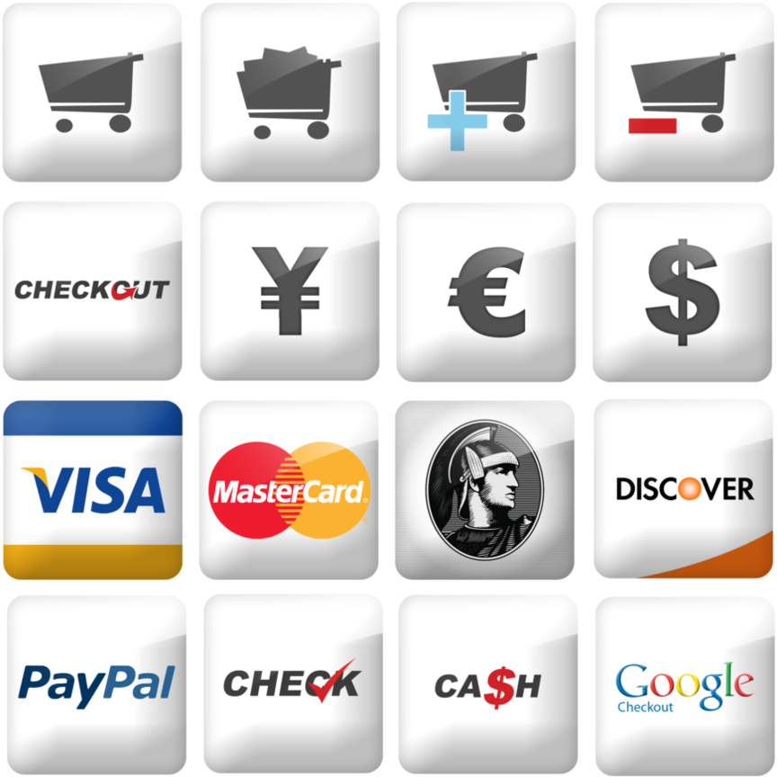 E-commerce Icons Free - American Express Clipart (894x894), Png Download