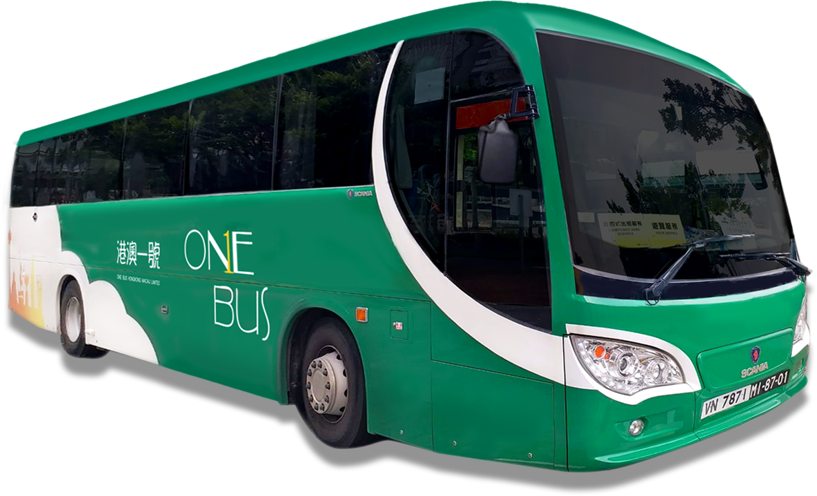 One Bus Hong Kong Macau Clipart (1184x719), Png Download