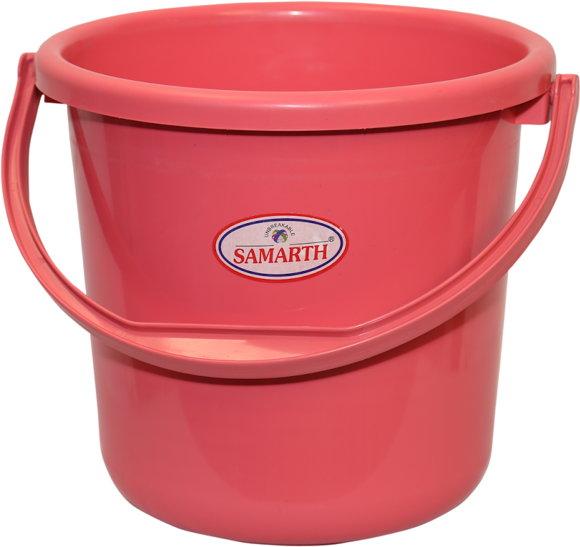 Plastic-bucket - Plastic Clipart (1600x1066), Png Download