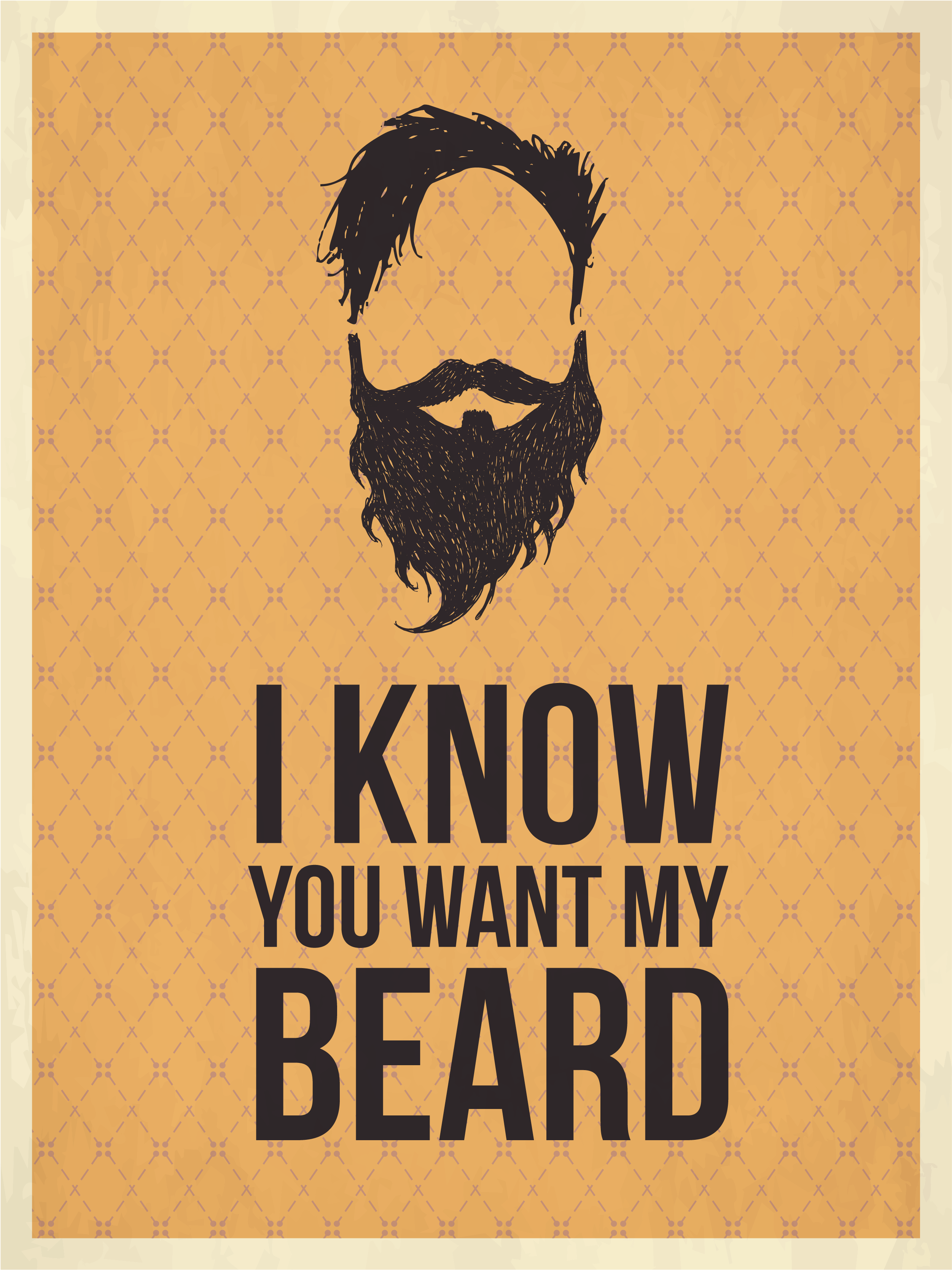 Beard Types And Styles - Poster Clipart (3451x3527), Png Download