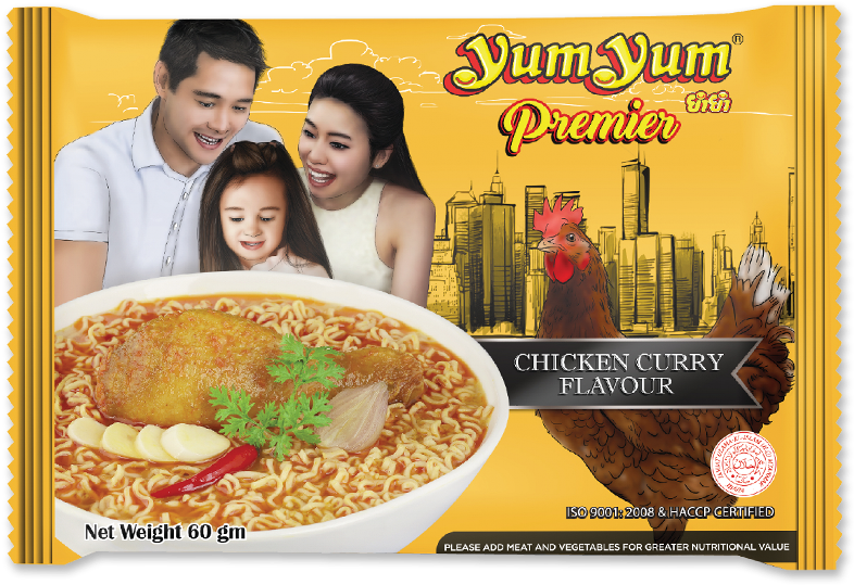 Yum Yum Premier Chicken Curry Flavor - Pancit Clipart (800x800), Png Download