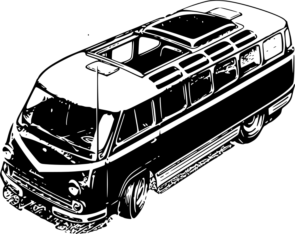 Download Png - Van Clipart Transparent Png (1024x812), Png Download