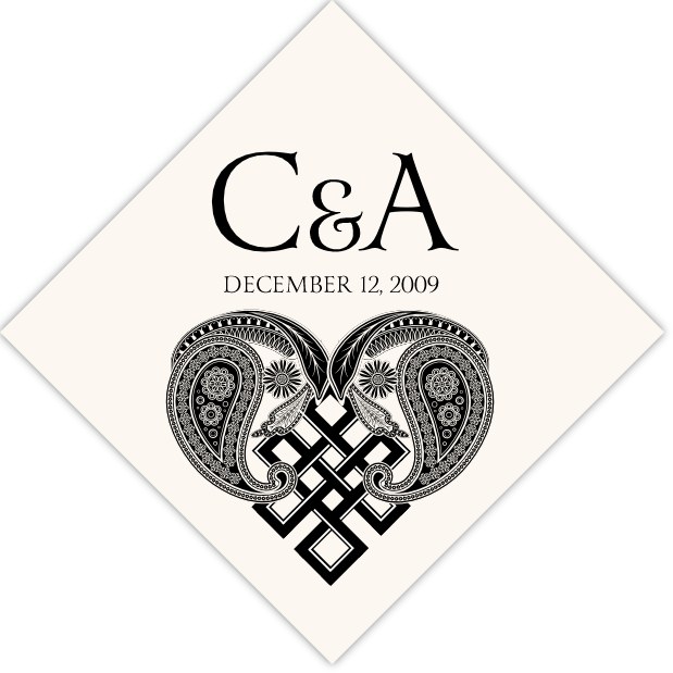 Endless Heart Favor Tags - Sign Clipart (619x619), Png Download