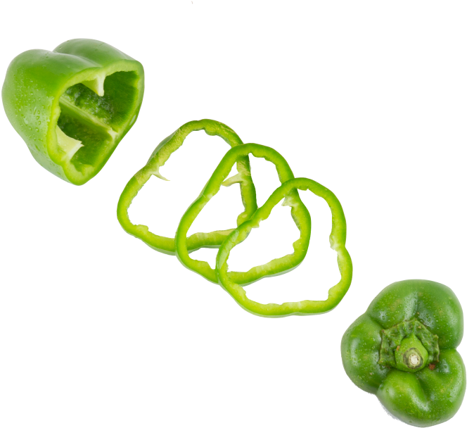 Green Pepper - Green Bell Pepper Clipart (866x650), Png Download