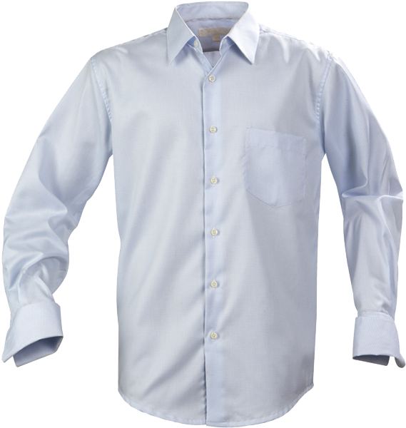 Stanwood Cotton Business Shirts - Long-sleeved T-shirt Clipart (596x630), Png Download