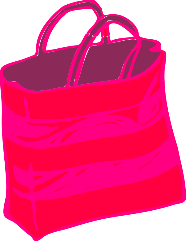 Shopping Bags Pink Shopping Bag Clipart - Bag Clipart Transparent Background - Png Download (600x778), Png Download