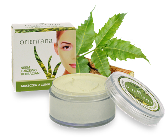 Clay Face Mask Neem And Tea Tree Orientana Or019 - Orientana Maseczka Clipart (567x600), Png Download