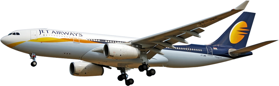 Jet Airways Png Airoplane - Jet Airways Png Clipart (1000x340), Png Download