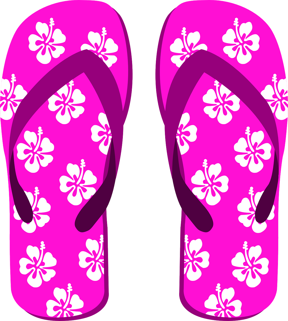 Sandal Clipart Sleeper - Summer Flip Flops Clip Art - Png Download (575x640), Png Download