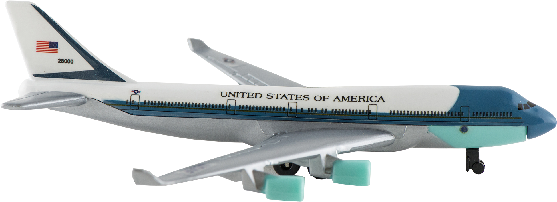 Airplane Toy - Air Force One Png Clipart (2000x751), Png Download