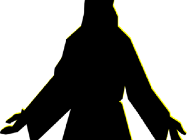 Gods Clipart Silhouette - Jesus Christ Silhouette Png Transparent Png (640x480), Png Download