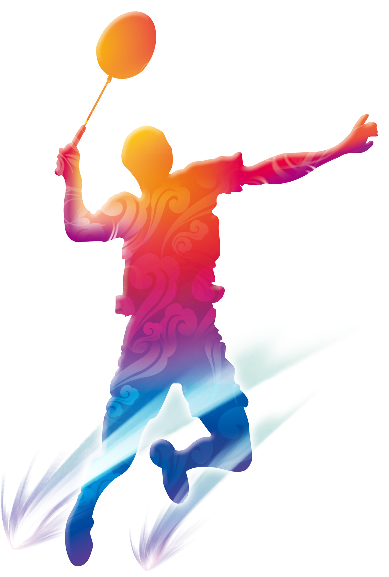 Of Silhouettes Badminton Playing Clipart (2480x3508), Png Download