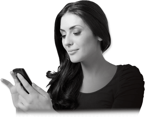 Read More - Woman With Iphone Clipart (966x450), Png Download