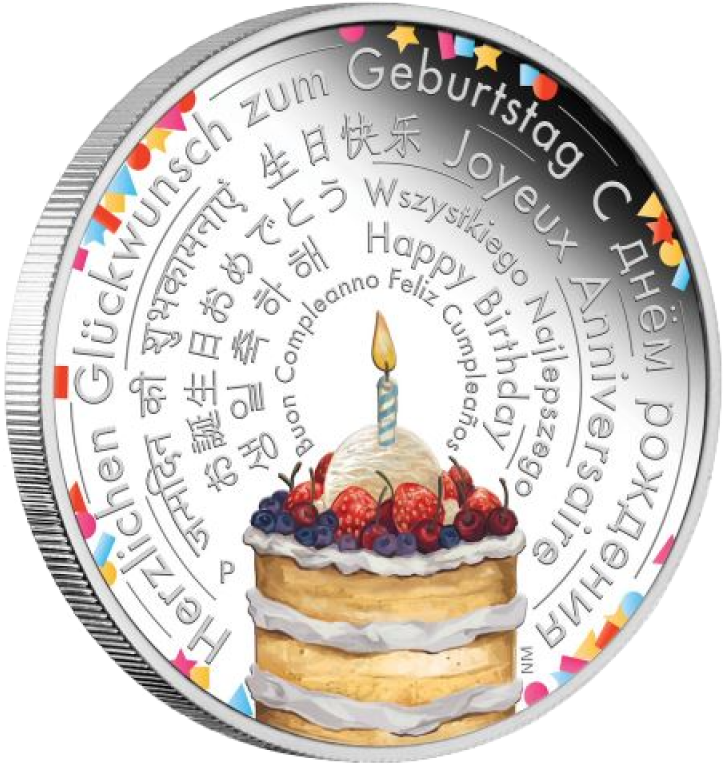Happy Birthday Coin Clipart (800x800), Png Download