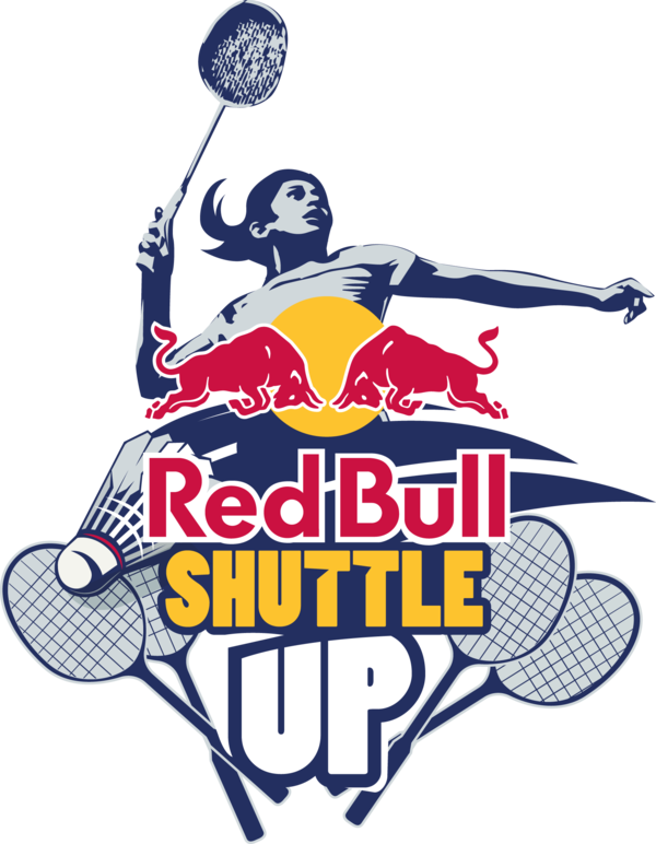 Red Bull Shuttle Up - Logo Badminton Tournament Clipart (600x772), Png Download