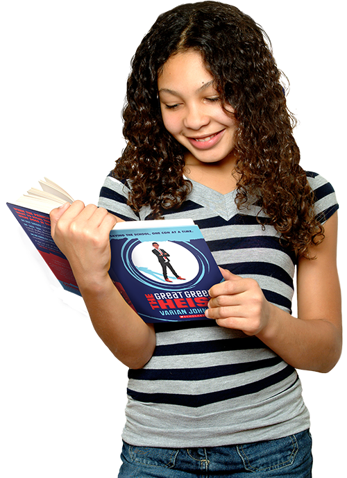 Girl Reading A Book Grass - Girl Clipart (500x688), Png Download