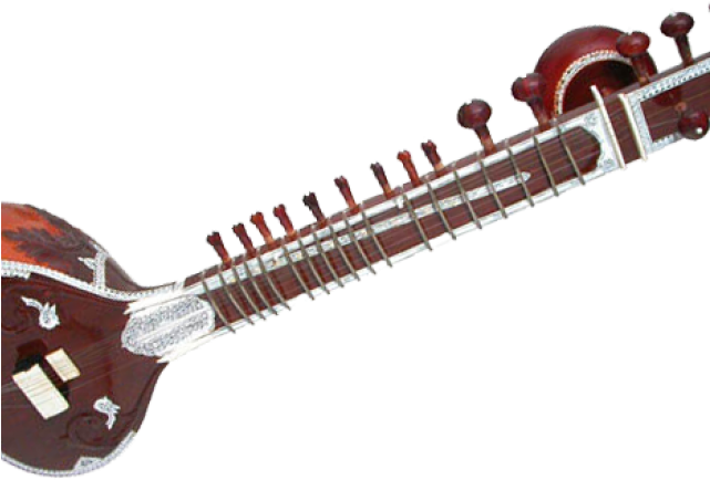 Sitar Clipart Transparent - Indian Musical Instruments - Png Download (640x480), Png Download