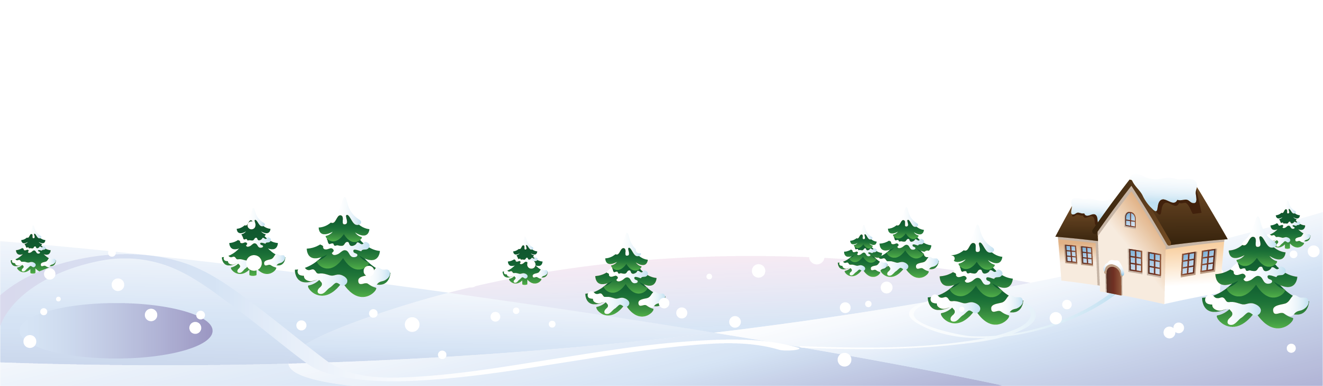 Winter Snow Transprent Png Free Download Fir - Illustration Clipart (2594x758), Png Download