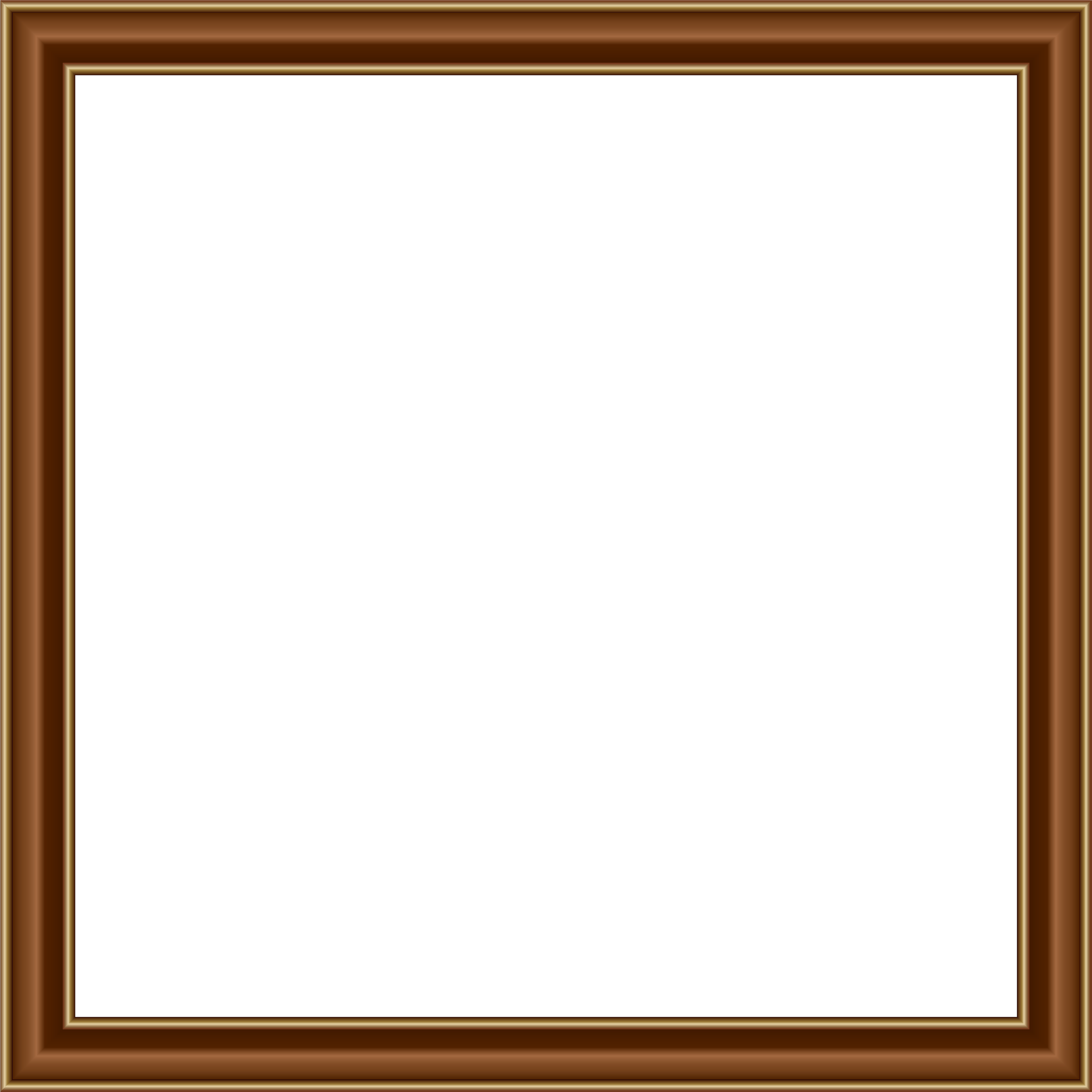 Image Royalty Free Gold Border Transparent Png Image - Brown Borders And Frames Clipart (6000x6000), Png Download