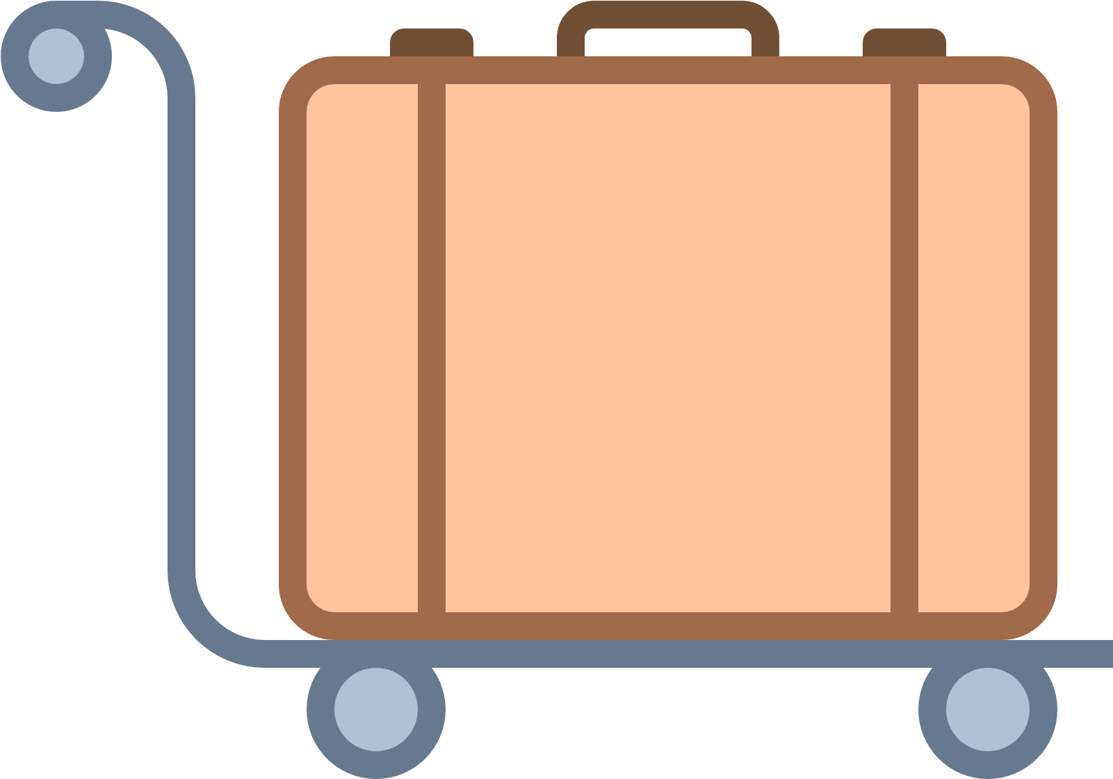 Image - Luggage Trolley Clipart - Png Download (1600x1600), Png Download