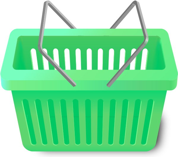 Shopping Cart Light Green - Shopping Cart Clipart (600x530), Png Download