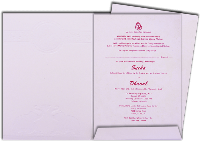 Hindu Wedding Cards - Brochure Clipart (700x700), Png Download
