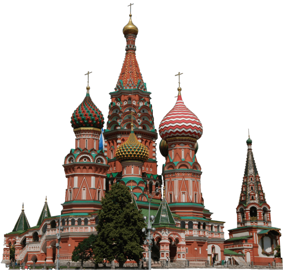 St Basil Cathedral Moscow - Saint Basil's Cathedral Clipart (914x875), Png Download