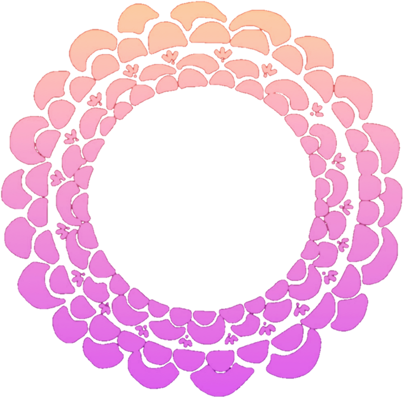 Flower Flowers Floral Round Wreath Frame Colourful - Circle Clipart (1024x1024), Png Download