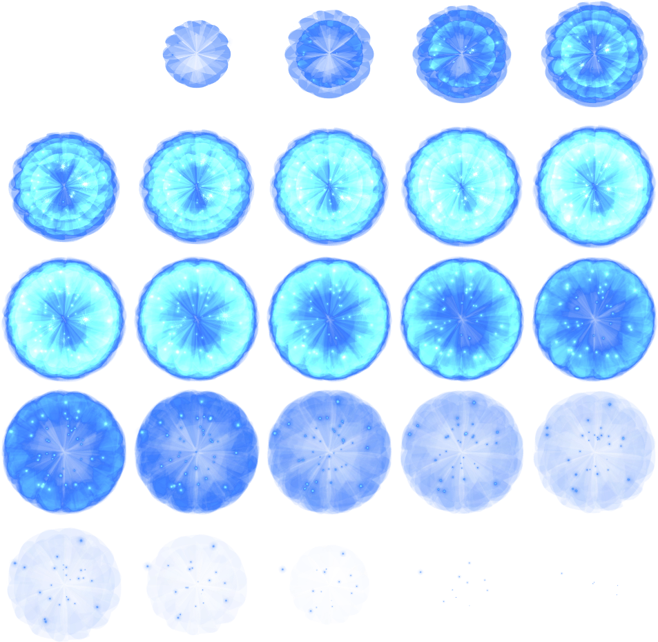 Animation Sheets - Sprite Animation Effect Png Clipart (960x960), Png Download