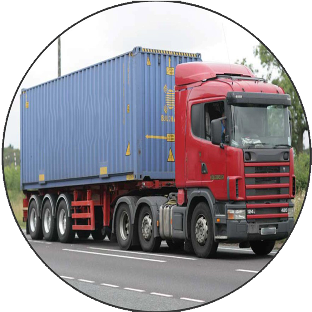 Container Truck - Trailer Truck Clipart (1000x1000), Png Download