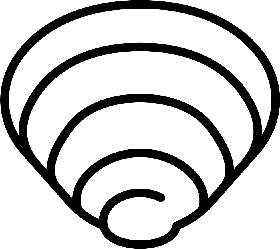 Png File Svg - Clam Png Icon Clipart (981x870), Png Download