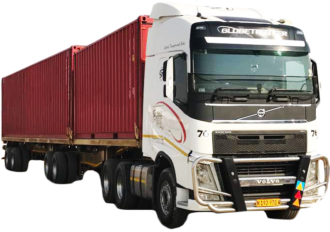 Container Link Trailer - Trailer Truck Clipart (712x460), Png Download