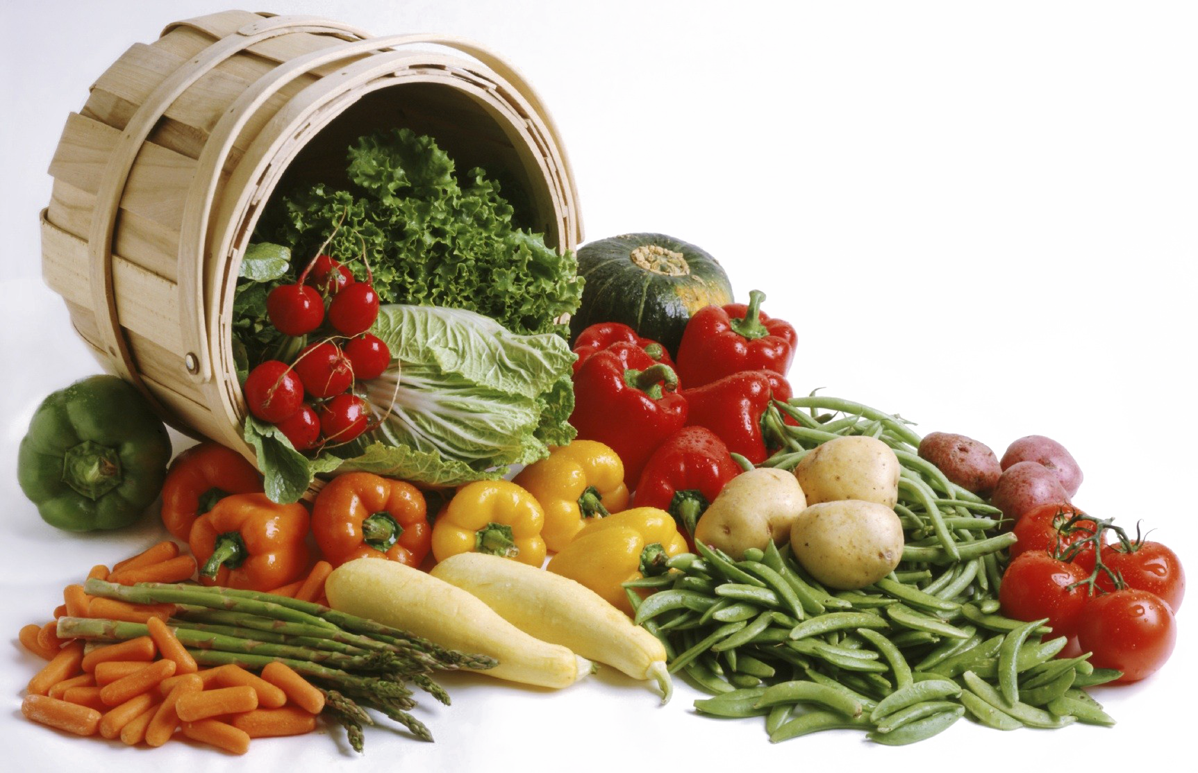 Vegan Food Transparent Image - Cesto Con Frutta E Verdura Clipart (1725x1113), Png Download