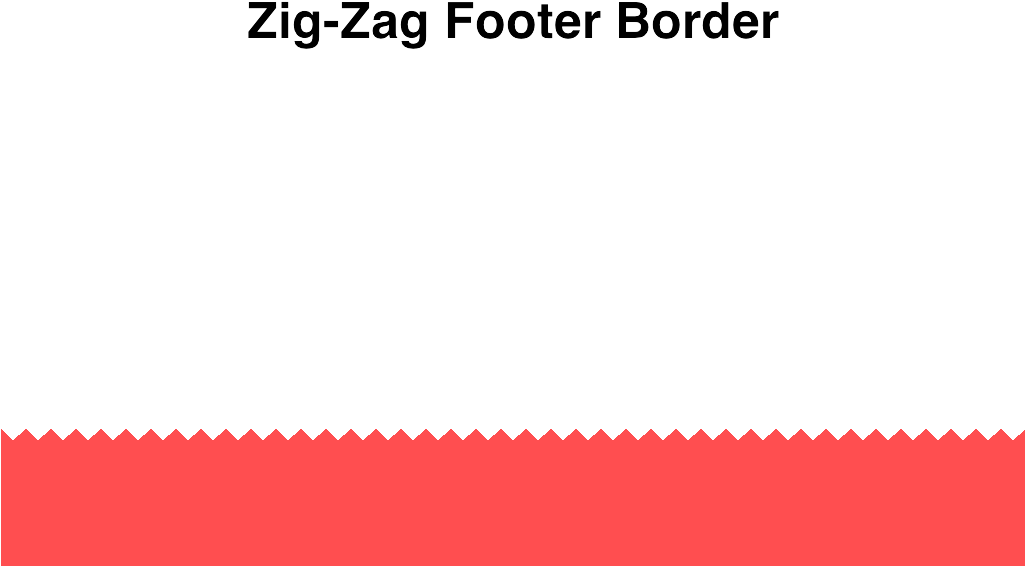 Zig Zag Bottom Border Clipart (1024x600), Png Download