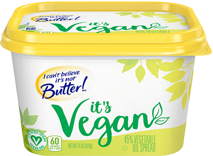 Cant Believe Its Not Butter Vegan Clipart (700x511), Png Download
