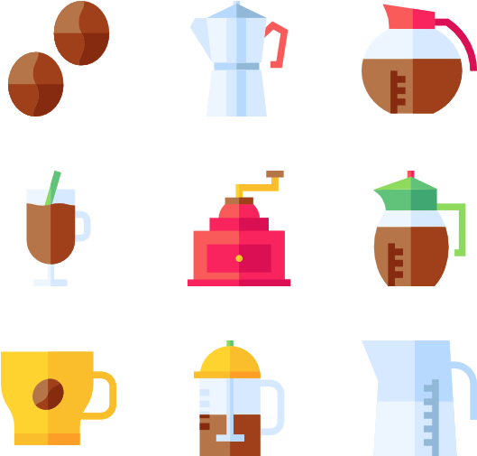 Menu Icons Free Cafe - Coffee Icons Clipart (600x564), Png Download