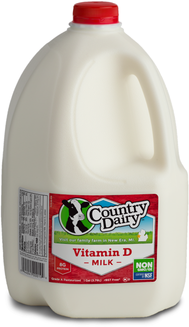 Vitamin D Gallon - Country Dairy Clipart (600x738), Png Download