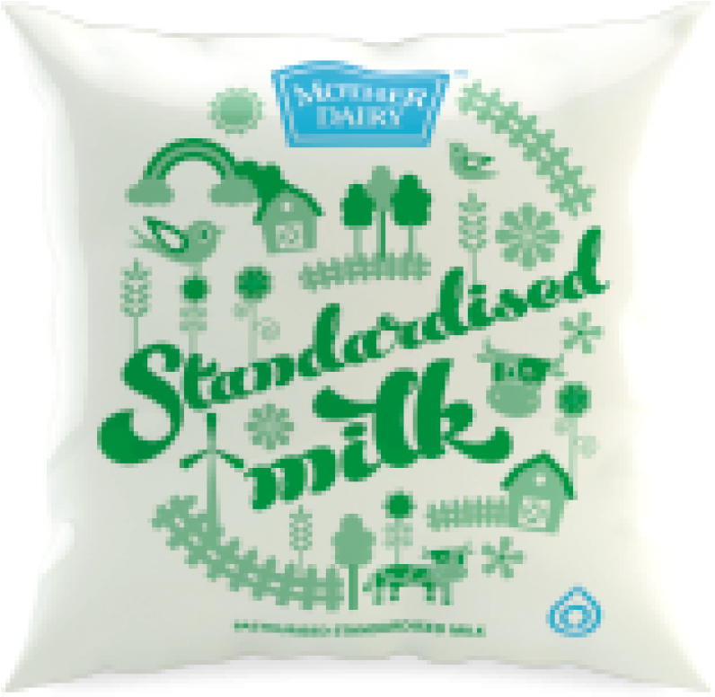 Mother Dairy Milk Green 500ml Throw Pillow Clipart Large Size Png