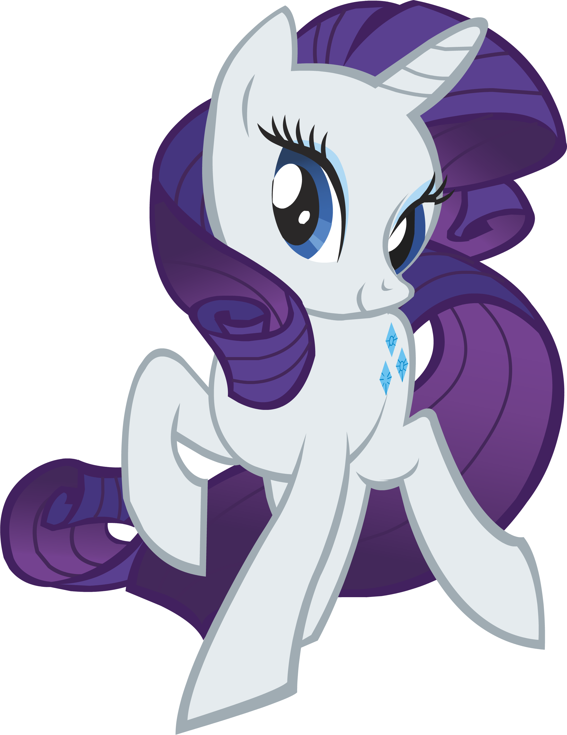 Hi I Am Hailey The Owner Of Hailey's My Little Pony - Little Pony Rarity Png Clipart (2202x2853), Png Download
