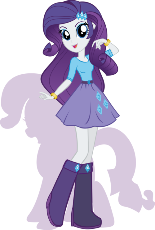 My Little Pony Equestria Girls Rarity Clipart (500x743), Png Download