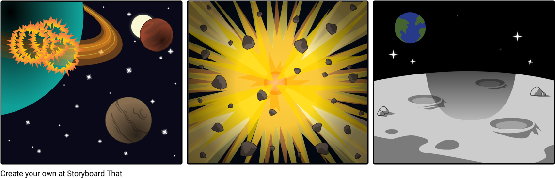 Supernova - Big Bang Theory Storyboard Clipart (1164x385), Png Download