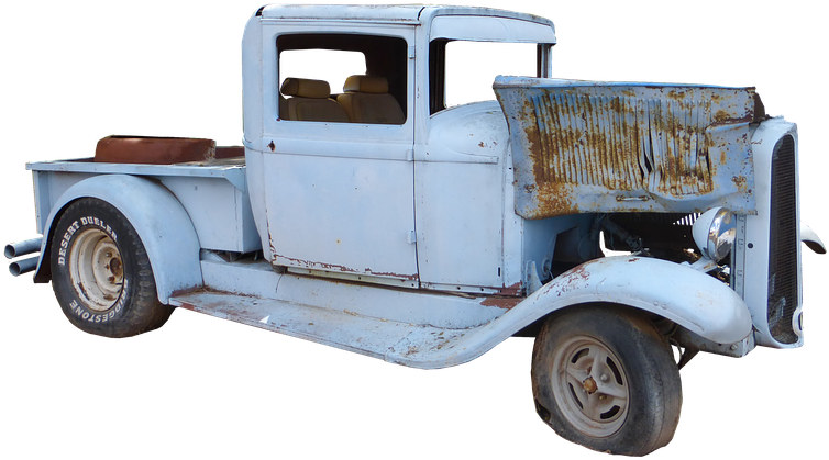 Car, Former, Old, Automobile, Retro, Nostalgia, Rarity - Pickup Truck Clipart (960x720), Png Download