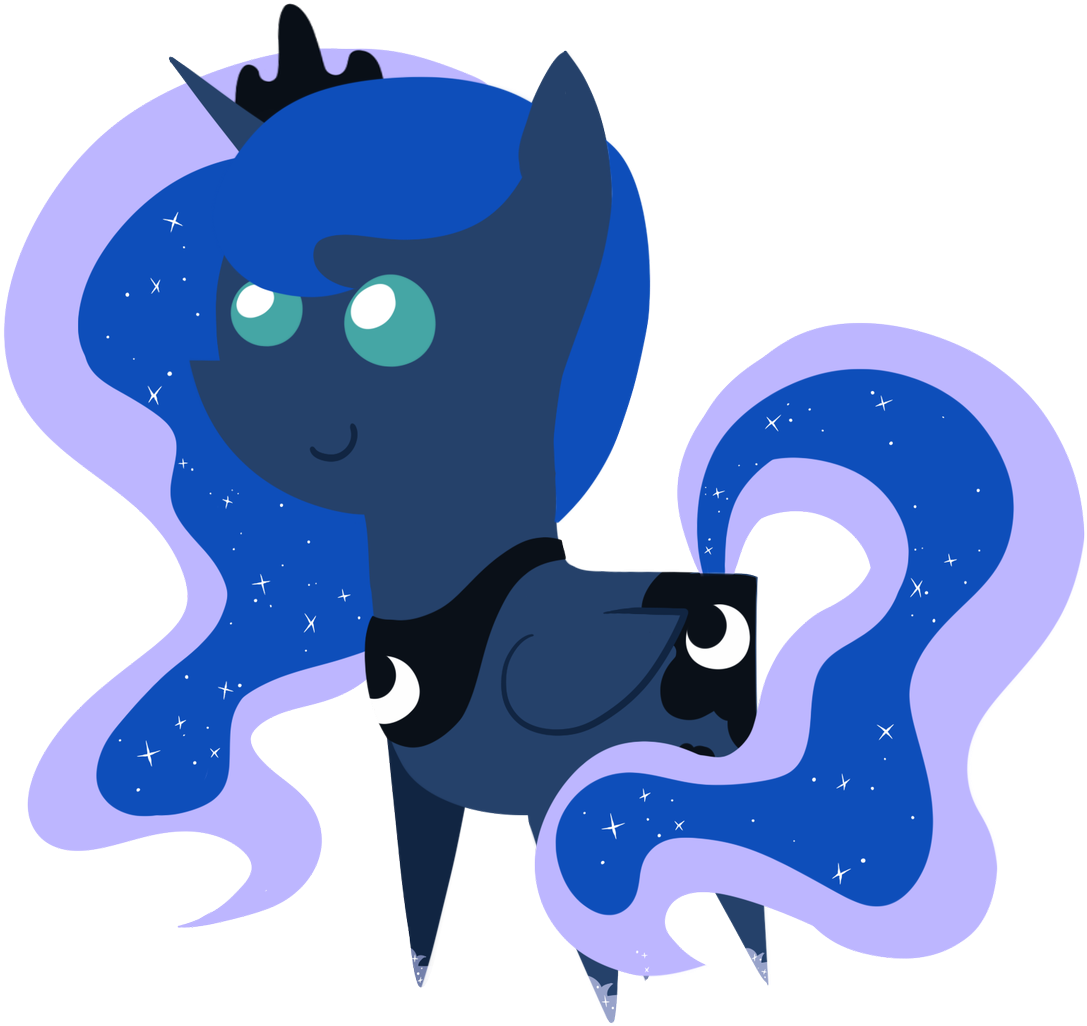 Nightmare Rarity Followed - Mlp Chibi Princess Luna Clipart (1200x1129), Png Download