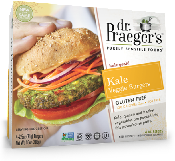 Best Store Bought Veggie Burgers - Dr Praeger Kale Burger Clipart (660x660), Png Download