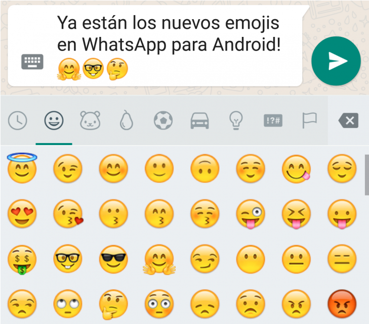 Los Nuevos Emojis De Whatsapp Ya Están Disponibles - Emoji Clipart (1140x640), Png Download