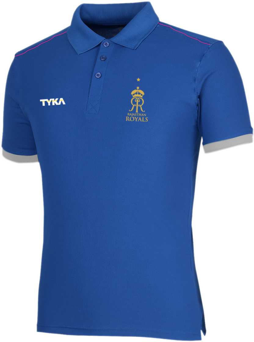 Rajasthan Royals Official Polo - Polo Shirt Clipart (1200x1200), Png Download