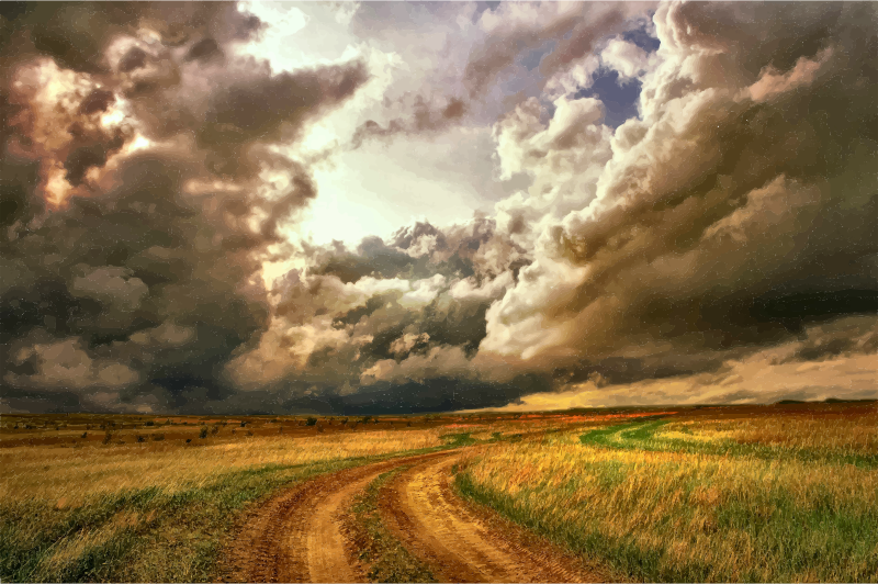 Medium Image - Stormy Sky Clipart (800x532), Png Download