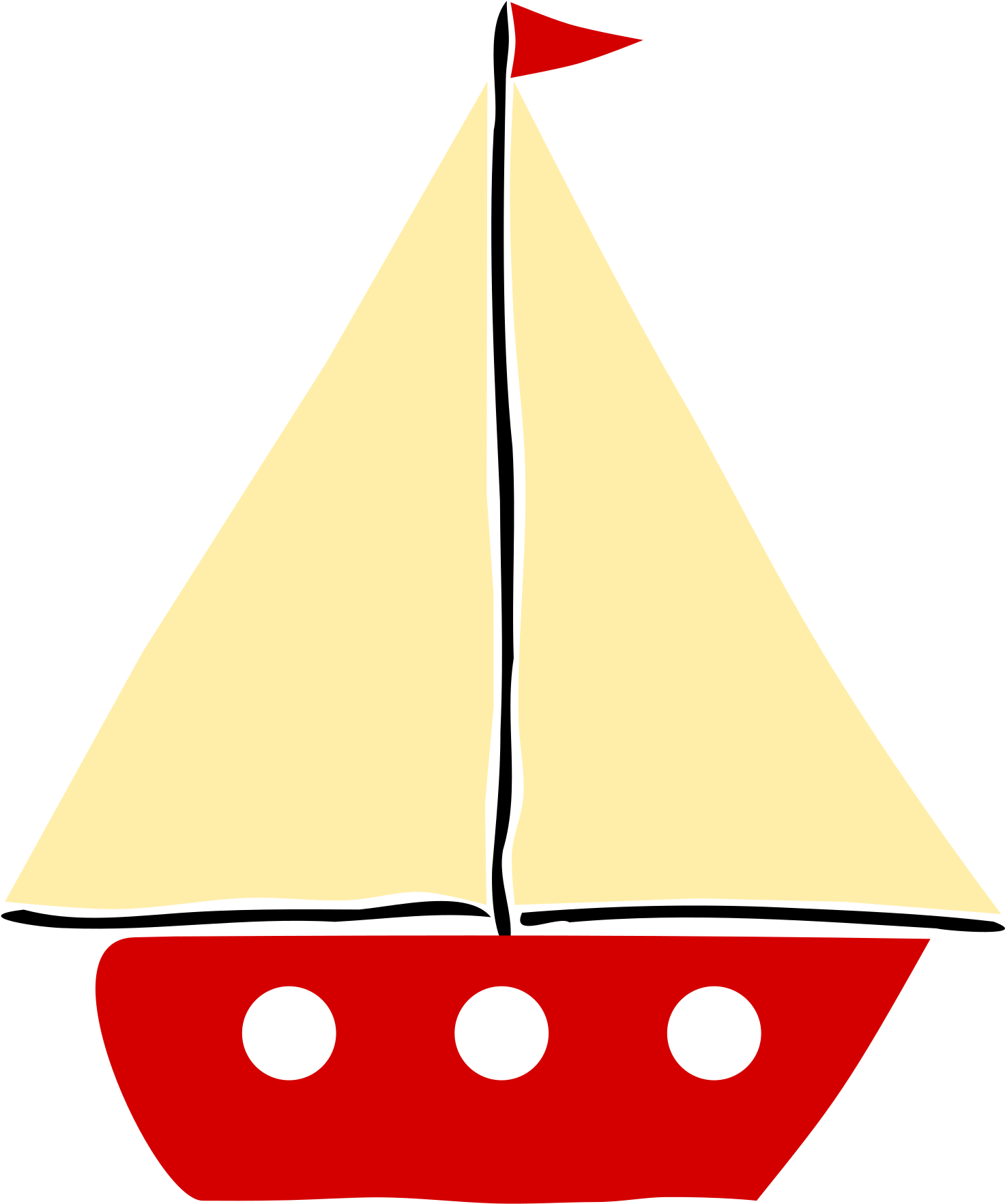 Sail Boat - Transparent Background Boats Clipart - Png Download (1473x1765), Png Download