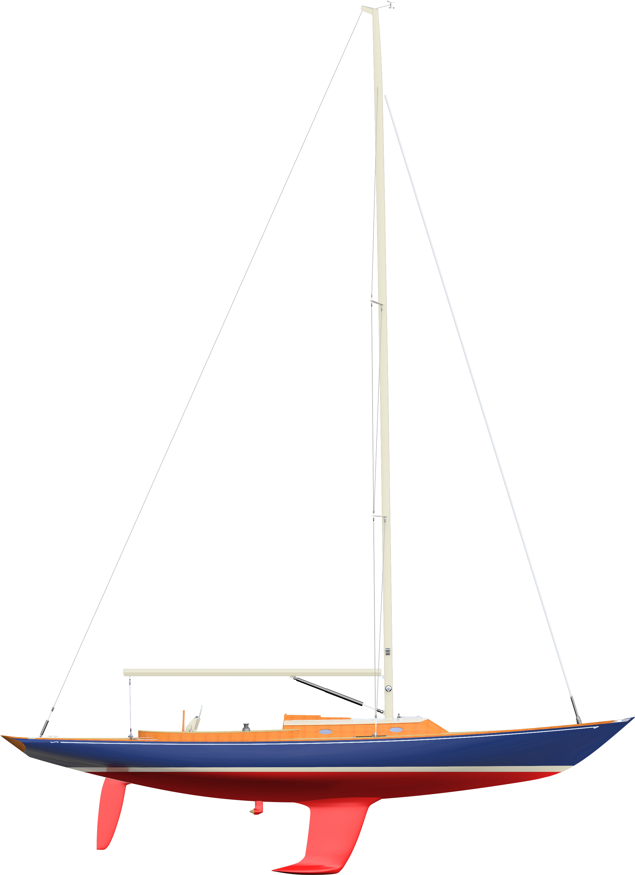 Profile High Res - Sandbagger Sloop Clipart (4866x3084), Png Download